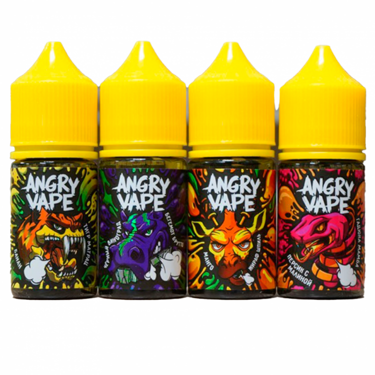 (МЦ) Жидкость Angry Vape Salt - Росомаха Маха (малиновый джем) 30 мл (20 мг)
