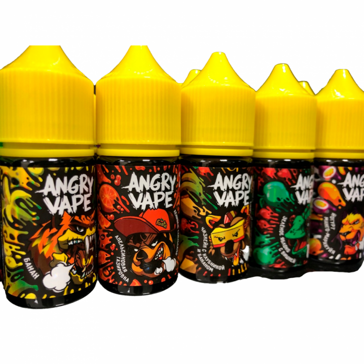 (МЦ) Жидкость Angry Vape Strong Ultra Salt - Ленивец Таймлапс (апельсиновая газировка) 30 мл (20 Ultra)
